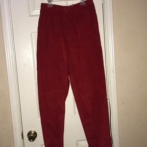 RED CABIN CREEK VELVET PANTS